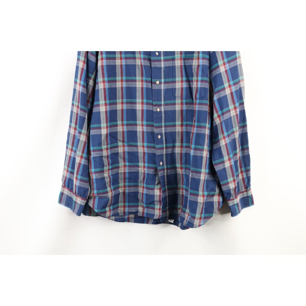 Vintage 70s Pendleton Large Wool Collared Long Sl… - image 3